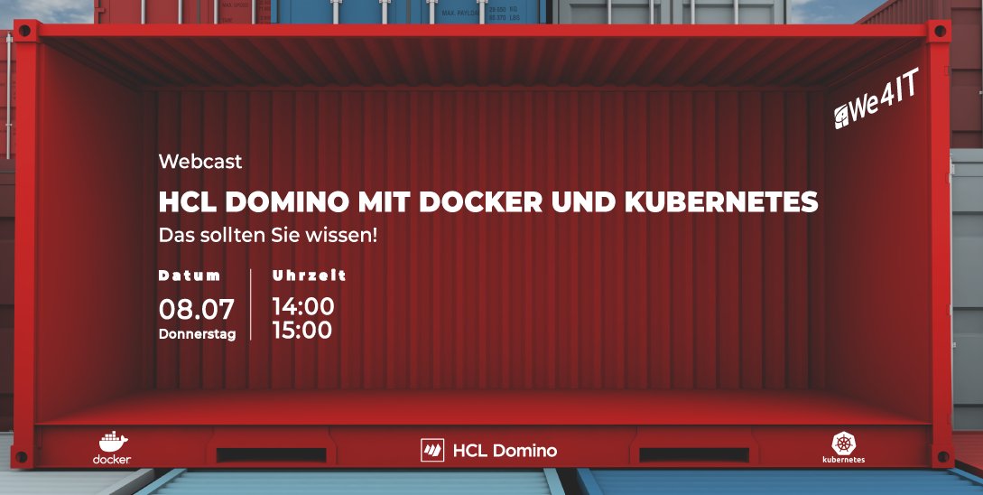 👉 Wir zeigen Ihnen am Donnerstag, den 08. Juli um 14:00 Uhr, wie Sie in 45 Minuten #Domino in einem #Container aufsetzen.👈 
Sie erhalten außerdem eine Anleitung für Ihre nächsten Schritte.
#docker #Dominoforever #kubernetes #HCL #HCLNotes

Anmeldung: we4it.com/de/webcast-doc…