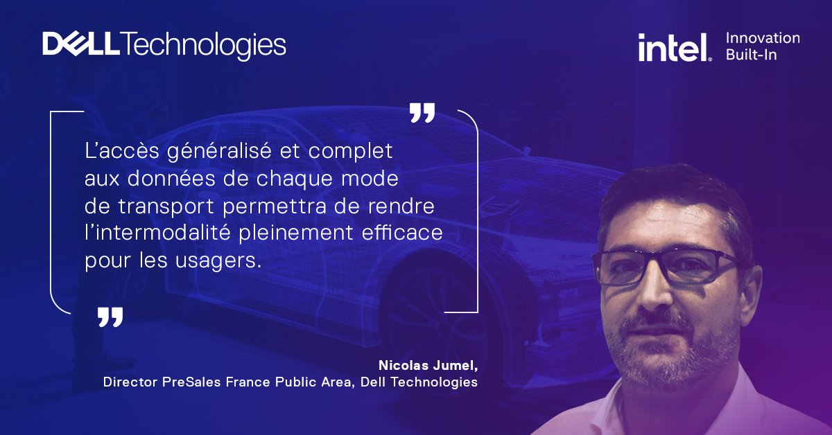 #VendrediLecture L'intermodalité sera au centre de la mobilité de demain. La donnée sera au centre de l'intermodalité. 🚄🚌🚗🚲 dell.to/3d6DYIc
<a href="/n_jumel/">Nicolas Jumel</a> <a href="/IntelFrance/">Intel France</a> #SmartCity ia