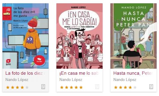 AccEducativaExt's tweet photo. 👉¿Ya has visto los libros de Nando López que tenemos en eLeo❓
¿Cuáles has leído❓
#eleobiblioteca #nandolopez
https://t.co/BaLvMmTnZU https://t.co/HM5r8C5nXx