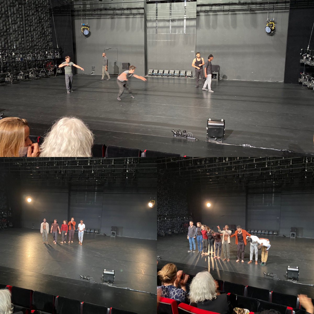 Quand on rentre dans la salle,les 5 danseurs sont déjà sur scène et s’échauffent,puis Urgence commence et c’est sublime généreux exaltant fou.Merci à ces jeunes danseurs fougueux merci <a href="/hkc_compagnie/">Compagnie HKC</a> <a href="/antoinecolnot/">Antoine Colnot</a>  #AmalaDianor ce soir et demain encore <a href="/TheatreChaillot/">Théâtre Chaillot</a> RÉSERVEZ