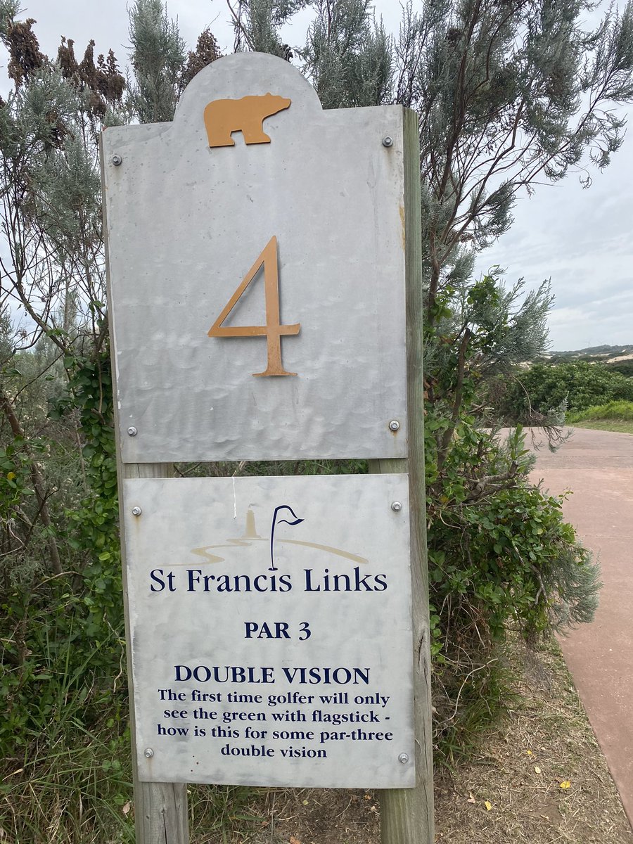 Two separate greens for a golf hole - 4th at the St Francis Links! Made birdie to the top green! Any other courses with 2 greens for one hole? #golftricia #golf