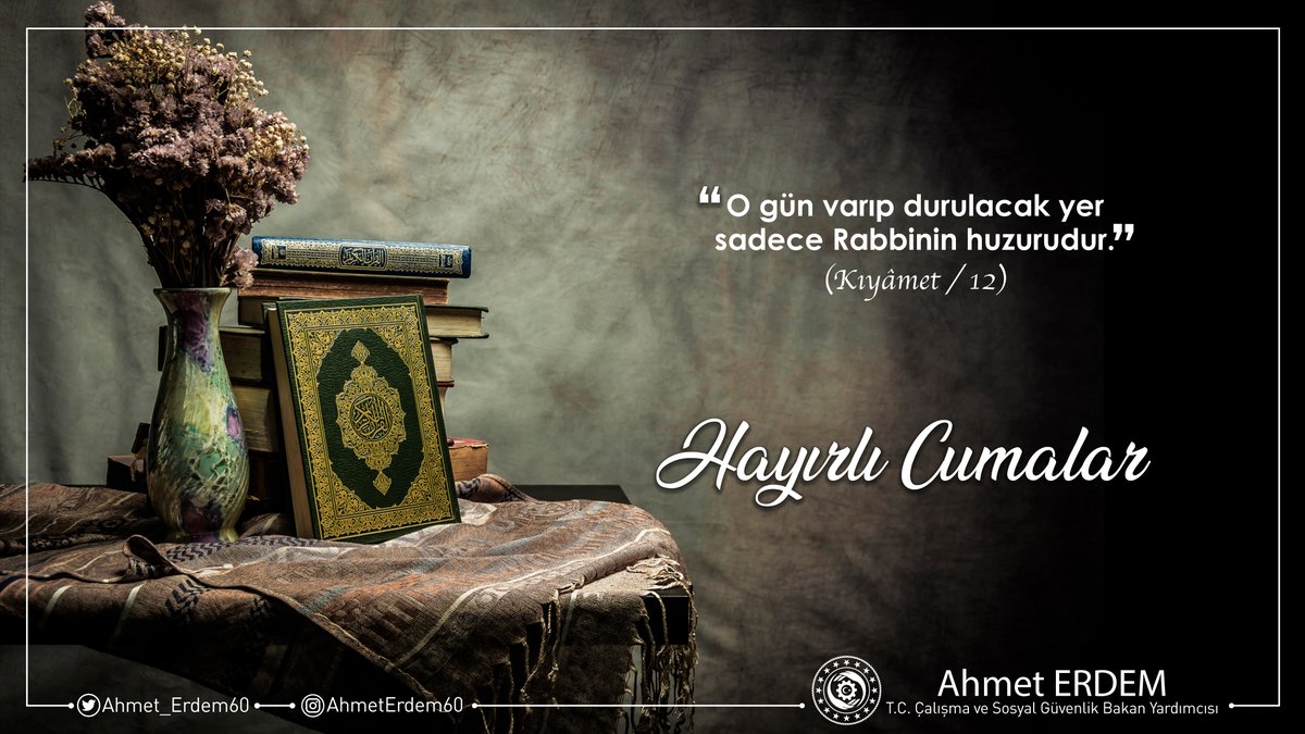 Ahmet_Erdem60's tweet photo. "O gün varıp durulacak yer sadece Rabbinin huzurudur."
(Kıyâmet Suresi / 12)

#HayırlıCumalar https://t.co/CH78ttjwfG
