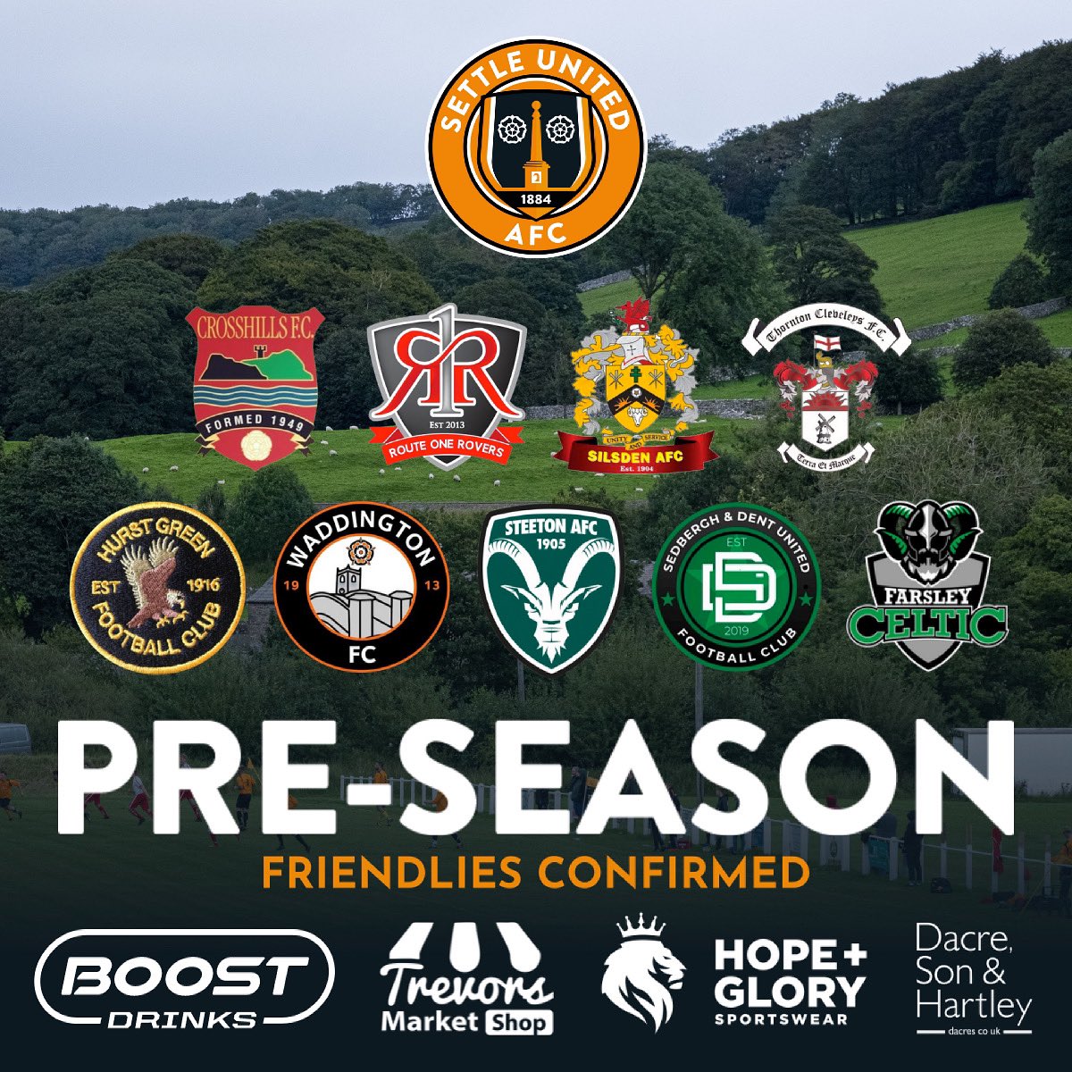 Sharing our 2021-22 pre-season schedule... 

We are delighted to share the first team's pre-season schedule ahead of the upcoming 2021-22 season!

settleunitedafc.co.uk/news/first-tea…

#WeAreUnited | #SUAFC ⚽️🧡🖤