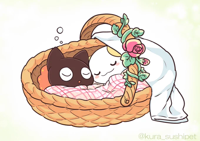 カゴのベッド 