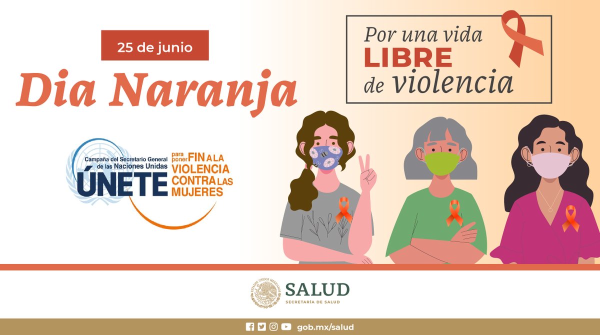 #DíaNaranja | Por una vida libre de violencia 

Infórmate en ➡️ coronavirus.gob.mx/violencia-de-g… 

#MéxicoSinViolencia