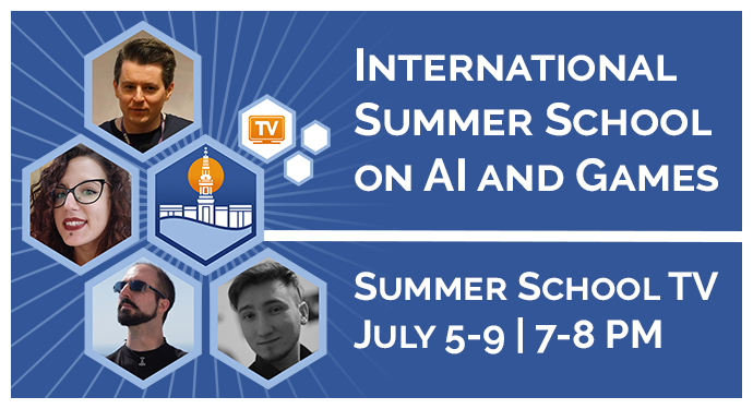 AI and Games School 2025 (@gameaischool) on Twitter photo We are happy to announce the #SummerSchoolTV, a live-streamed variety show airing on YouTube every day of the school!
Produced by Tommy Thompson @GET_TUDA_CHOPPA, Enrica Loria <a href="/enricaloria/">Enrica Loria</a>, Antonios Liapis <a href="/SentientDesigns/">Antonios Liapis</a> and David Melhart <a href="/DavidMelhart/">David Melhart</a>
school.gameaibook.org/#school-tv We are happy to announce the #SummerSchoolTV, a live-streamed variety show airing on YouTube every day of the school!
Produced by Tommy Thompson @GET_TUDA_CHOPPA, Enrica Loria <a href="/enricaloria/">Enrica Loria</a>, Antonios Liapis <a href="/SentientDesigns/">Antonios Liapis</a> and David Melhart <a href="/DavidMelhart/">David Melhart</a>
school.gameaibook.org/#school-tv