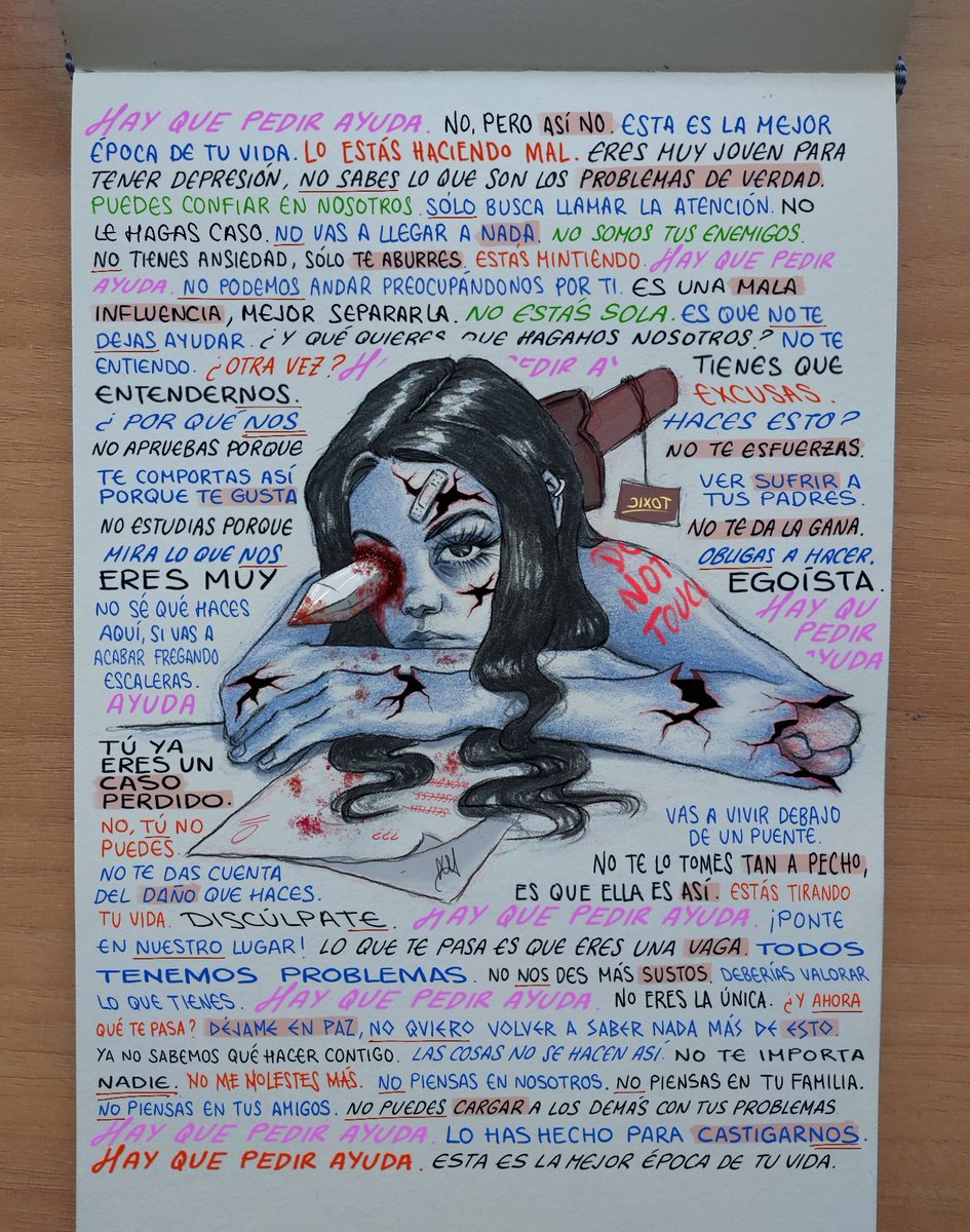laurasombre_'s tweet photo. este dibujo ha sido como un parto... es algo más personal de lo que suelo subir pero me parecía un tema importante https://t.co/eYg7oBHvLM