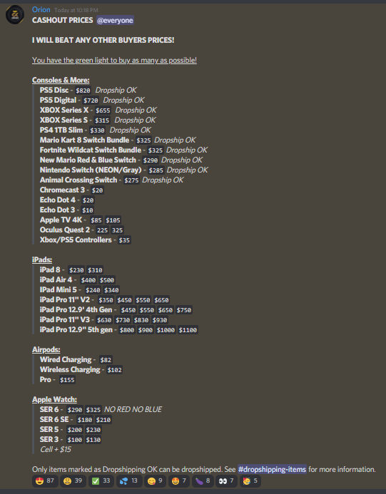 The Cashout Kings 👑 on Twitter "While other "bulk buyer" are