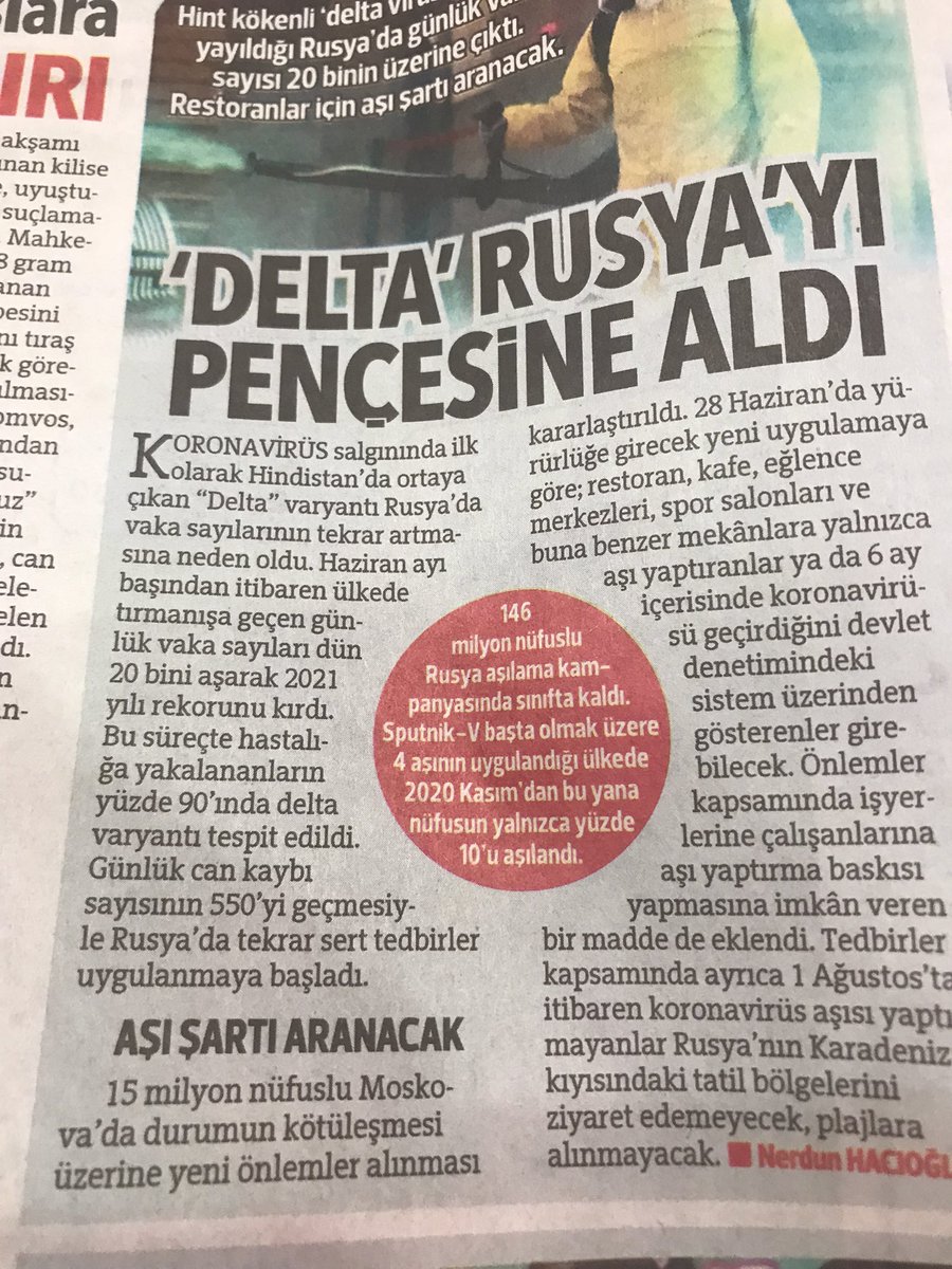 #RUS TURİSTİN HANGİSİ DELTA VARYANTI TAŞIMIYOR!!HASTALIK BİZE GELİYOR ONLAR TATİL YAPIYOR BİZ EVE KAPANIYOR İŞYERLERİMiZİ KAPATIYORUZ..BU NASIL BİR MANTIK….