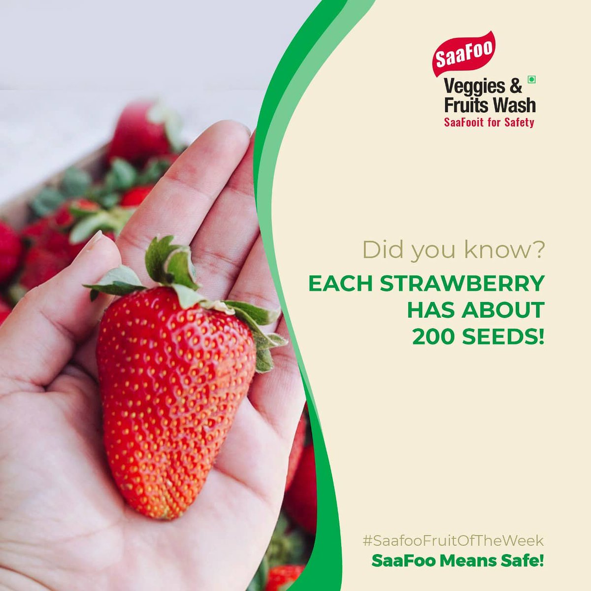 SaafooIndia's tweet photo. Strawberries are rich in antioxidants and low in calories which makes them a perfect addition to a healthy meal!

#ShopNow : https://t.co/PYhPcMhUJE

#FavoriteFruits #SaaFooMeansSafe #SaaFooit #EatHealthy #HealthyCooking #Cooking #SafeCooking #WashFruits https://t.co/GDLGTZdEK8