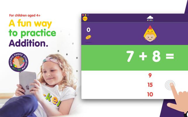 A #fun way to #practice #addition. apple.co/2XZ76ri #Educational #Games #kids #schools #Schooltime #Playtime #Add #Adding #Math #Maths #Mathematics #Sums #gcse #sats #Learning #LearningNeverStops