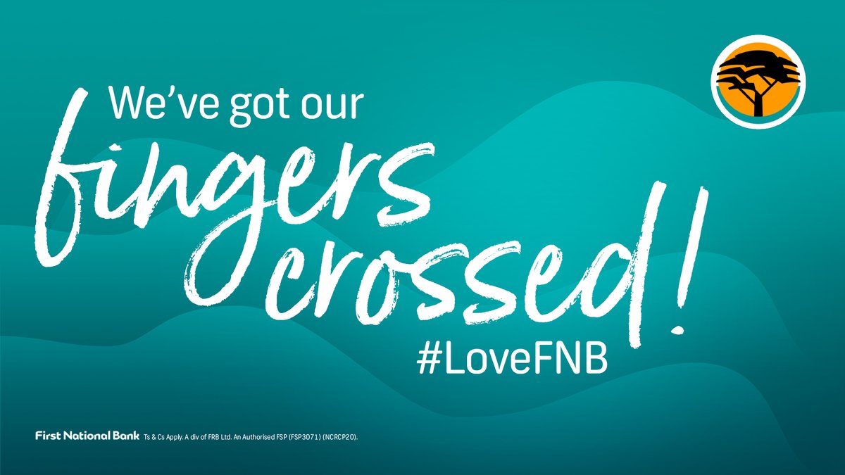 @filmalways Nazo! Thanks for entering our #LoveFNB competition🔥 Keep it locked to @FNBSA for a Tweet 👀  to see if you are a winner!