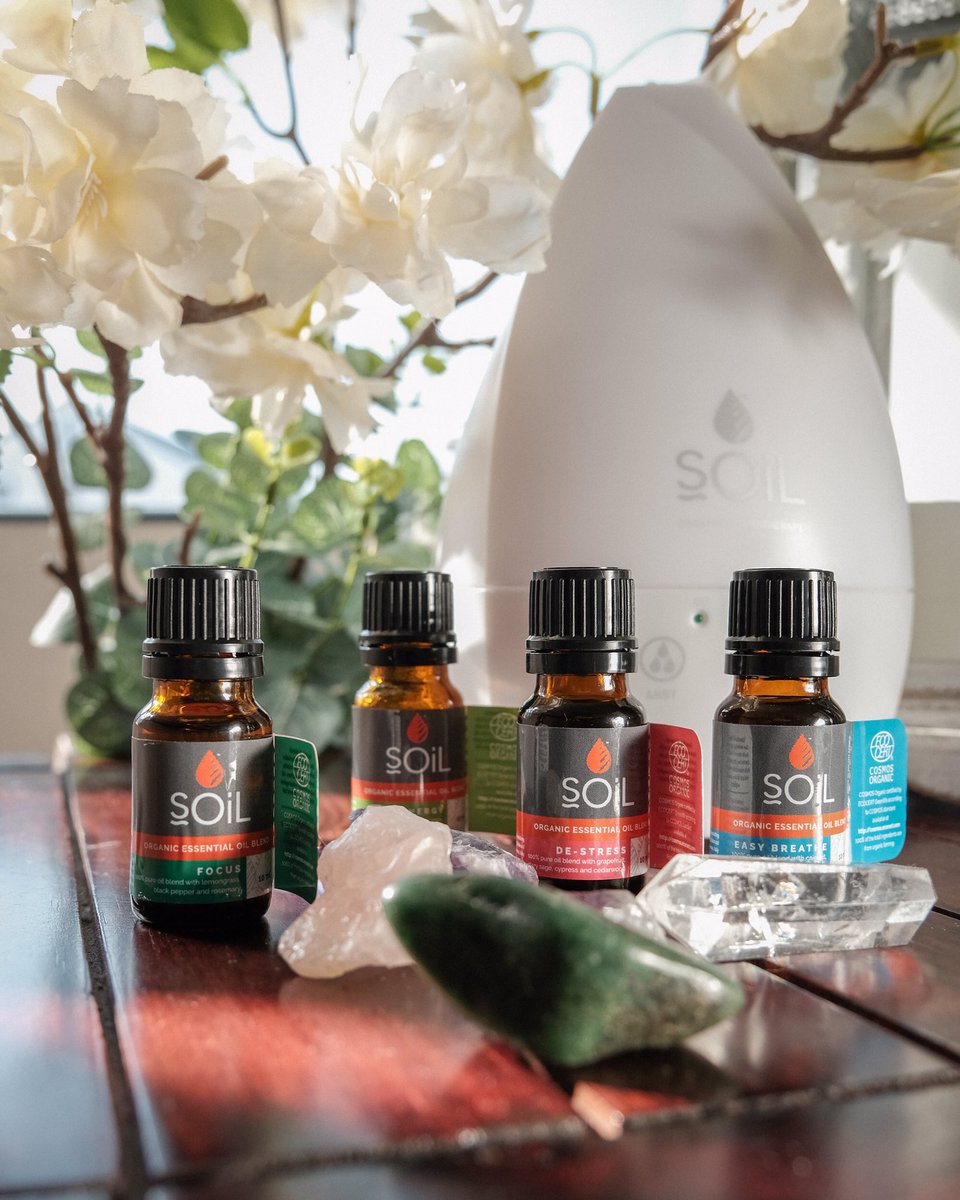 Are you also obsessed with the health benefits of #essentialoils ? 😍

I start and end my day with my various blends, misting away in my home! <a href="/Soil_Organics/">Living Soil Organics</a> 

Here are some of my favourite blends! 
⬇️