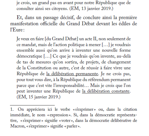 DamonMayaffre (@damon_mayaffre) on Twitter photo Du double sens de « s’exprimer ».
Abstention record au moment où Macron fait le tour du pays pour discuter avec les Français ?
La « démocratie délibérative » voulue par #Macron remplace la « démocratie représentative » (Cf Macron ou le myst..., chap6). Révolution?
<a href="/cevipof/">CEVIPOF - Sciences Po</a> <a href="/selp/">ali kaya</a> Du double sens de « s’exprimer ».
Abstention record au moment où Macron fait le tour du pays pour discuter avec les Français ?
La « démocratie délibérative » voulue par #Macron remplace la « démocratie représentative » (Cf Macron ou le myst..., chap6). Révolution?
<a href="/cevipof/">CEVIPOF - Sciences Po</a> <a href="/selp/">ali kaya</a>