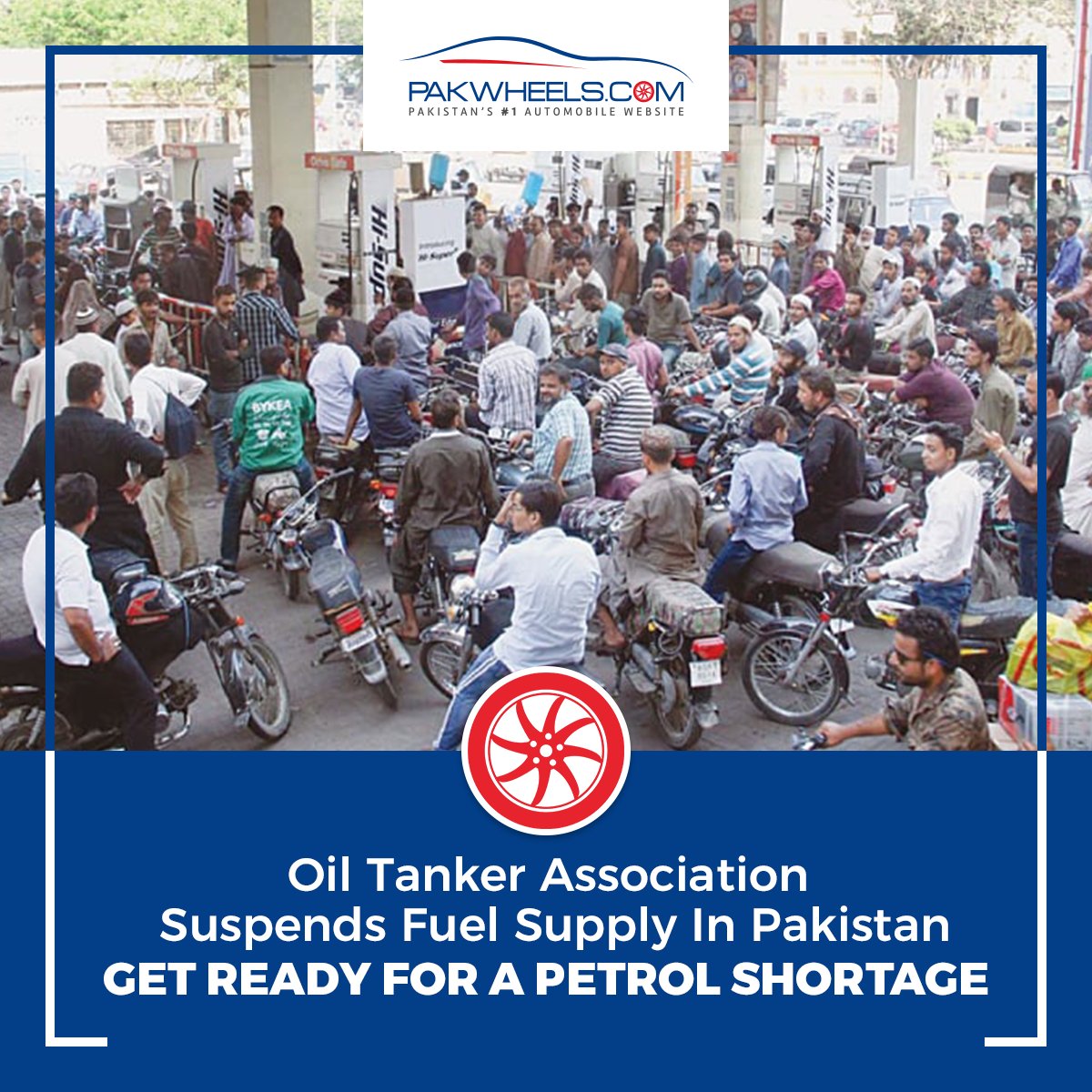 The strike would continue until the government meets the association's demands, even if there's a fuel crisis in the country.
Click here for details:  ow.ly/QtWt30rLQtw 
#PakWheels #OilShortage