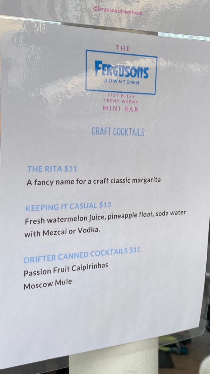 Big thanks to Erica Bell at  <a href="/FergusonsDT/">Fergusons Downtown</a> for creating a special KIC cocktail. We are so fucking honored!