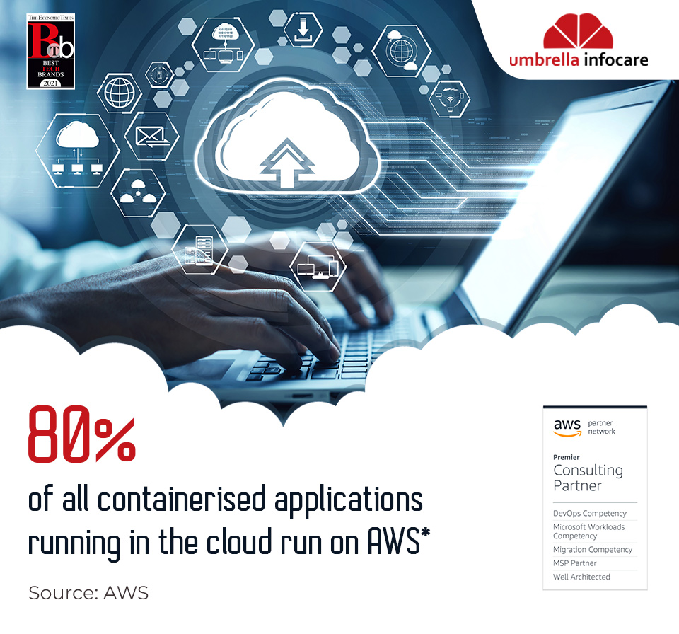 we_at_umbrella's tweet image. Are you looking for the most secure, reliable, and scalable way to run containers? Choose AWS, the number 1 place for you to run containers. 
#UmbrellaInfocare #AWScontainers #cloud #security #deployment #microservices #consistency