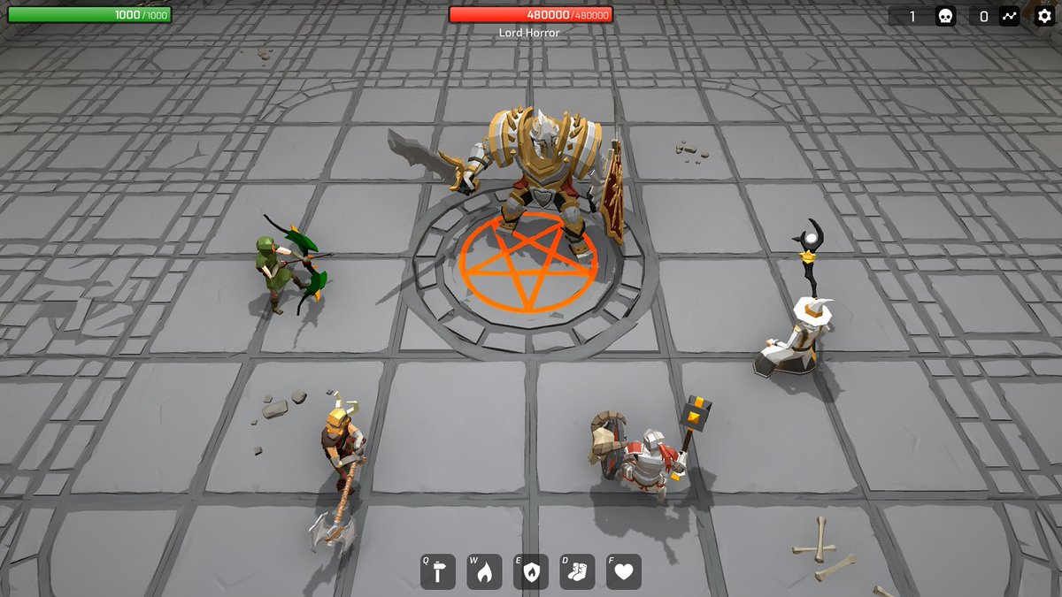 alekliart's tweet photo. There are several bosses in Final Foe. Lord Horror is one of them. What abilities do you think he has?
#gamedev #indiegame #lowpoly #indiedev #FinalFoe #Unity #fantasy #action #rpg #Unity3d #dungeon #boss https://t.co/EUpbQF5684