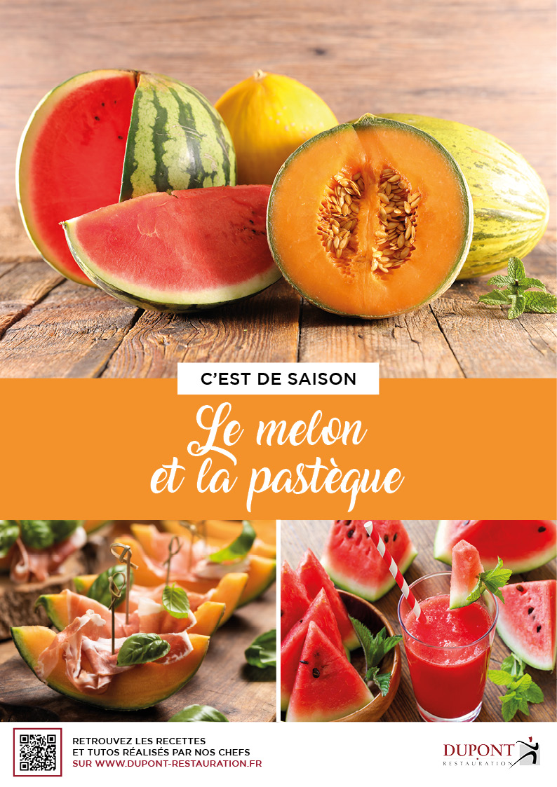 Pour le mois de Juillet, Dupont Restauration met en avant "Le melon et la pastèque" comme produit de saison !
#dupontrestauration #saison #restauration