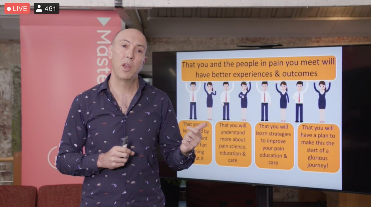 BrendanMouatt's tweet image. And we're off! Talking all things #pain and hitting on some #predictiveprocessing at #MasterSessions2021 with Lorimer Moseley. Some other great pages to be checking out: @LePubScientifiq @noigroup @noigroupuk @SanDiegoSummit @modernpaincare