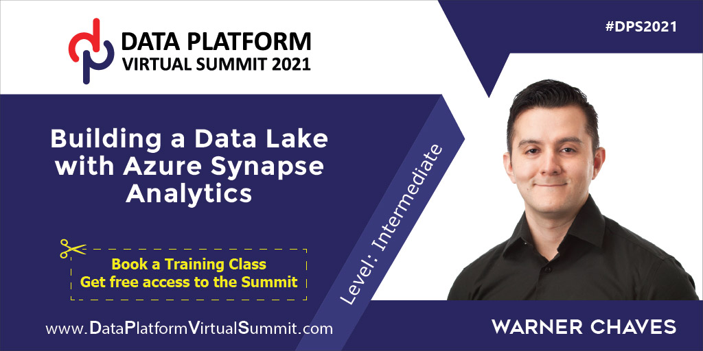 Data Platform Summit (@dataaisummit) on Twitter photo Building a Data Lake with Azure Synapse Analytics by <a href="/warchav/">Warner Chaves</a> at #DPS2021.
Book a Training Class and get the Summit pass complimentary.
Price increases from July 1. bit.ly/dps_2021
Thanks for RT
#SQLServer #AzureSQL #AI #Analytics Building a Data Lake with Azure Synapse Analytics by <a href="/warchav/">Warner Chaves</a> at #DPS2021.
Book a Training Class and get the Summit pass complimentary.
Price increases from July 1. bit.ly/dps_2021
Thanks for RT
#SQLServer #AzureSQL #AI #Analytics