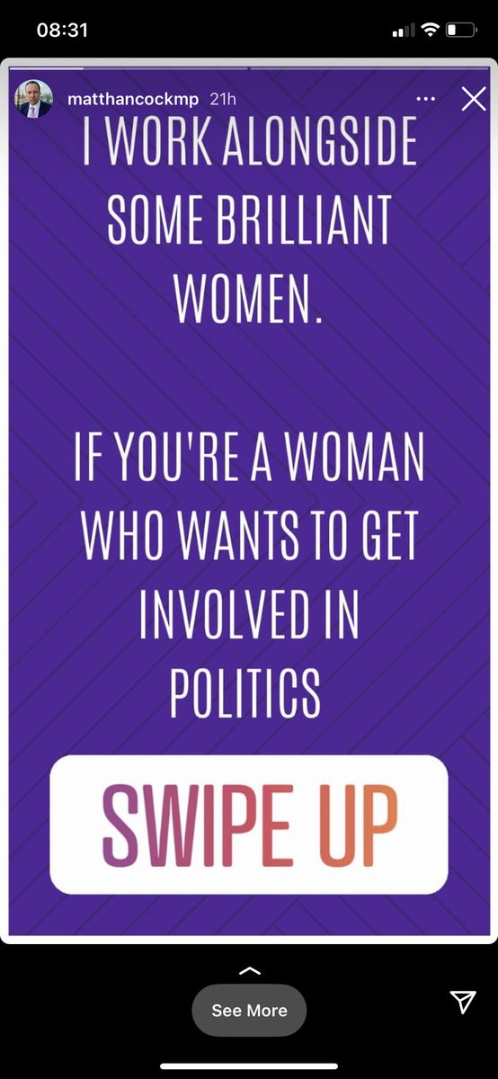 still on Matt Hancock’s Instagram story 🧐