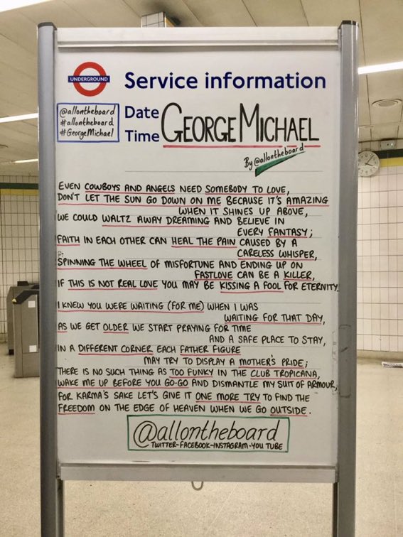 So clever. 

Happy Birthday to the wonderful George Michael. RIP George. 