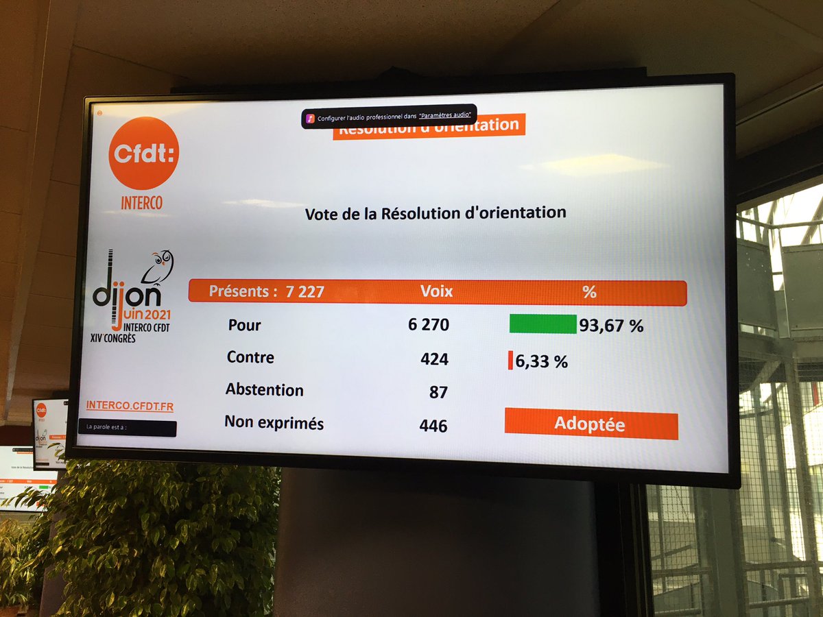 C’est parti pour 4 ans avec résolution #congresIntercoCFDT!