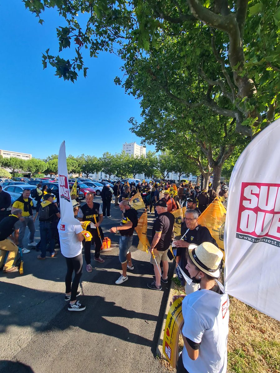 staderochelais's tweet photo. 💛🖤 Jour de finale 🖤💛

Départ imminent des bus de supporters pour Paris 🚌 

ROCHELAIS ALLEZ ALLEZ ALLEZ 
#FievreSR #FinaleTop14 https://t.co/xcOXE4OW0l