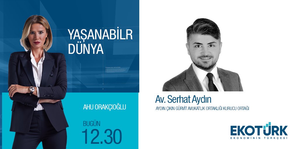 Yaşanabilir Dünya'da Ahu Orakçıoğlu'nun bu haftaki konuğu;

📌Av. Serhat Aydın <a href="/ACG_AaL/">Aydın Çıkın Gürvit</a>

⏰12.30
🔴Canlı Yayın: youtube.com/watch?v=_EBCZR…