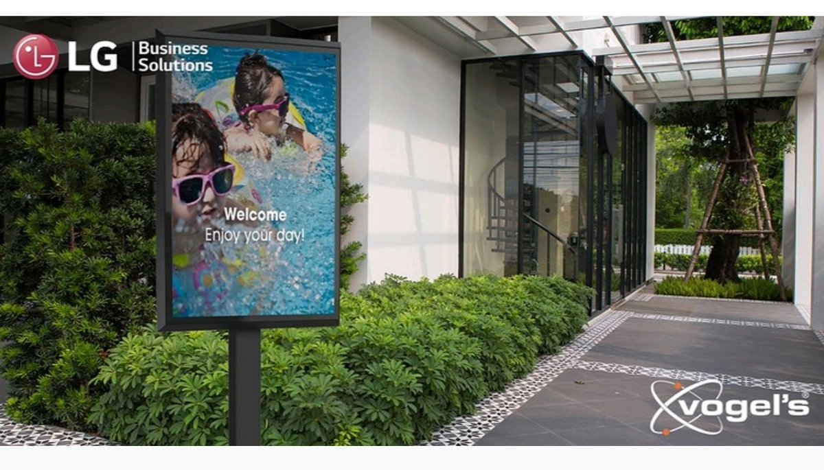 Breng je digitale boodschap onder de aandacht met de perfecte outdoor oplossingen van <a href="/Vogels_Prof_NL/">Vogel's Professional</a> en <a href="/LGBeneluxBS/">LG BS Benelux</a>. Bekijk hier de brochure: b2bmkt.lge.com/outdoor #avmounts #outdoor #digitalsignage #vogelsforsure