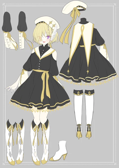 #最近フォローした方は知らない過去作を晒す 
いっぱいキャラデザしてた✨ 