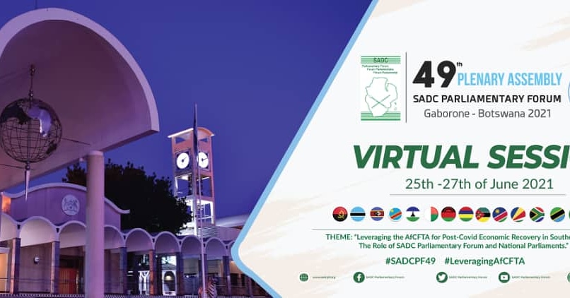 parliament_nam's tweet photo. The 49th SADCPF Plenary Assembly begins today from 10H00. #SADCPF49 #LeveragingAfCFTA https://t.co/6BF8KYELDf