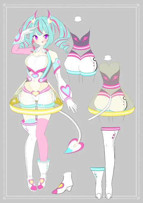 #最近フォローした方は知らない過去作を晒す 
いっぱいキャラデザしてた✨ 