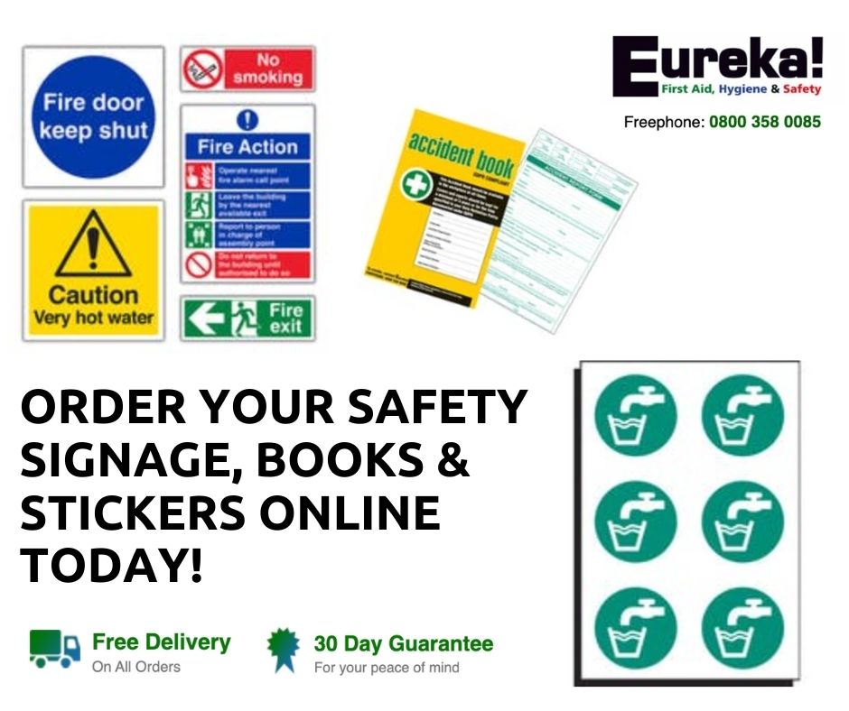 Safety signs have an important role to play around the workplace and communicate vital information and help to minimise risk.  We also have posters and accident books that help you comply with workplace legislation. Order here → tinyurl.com/9b6px8jy

#firstaidsupplier