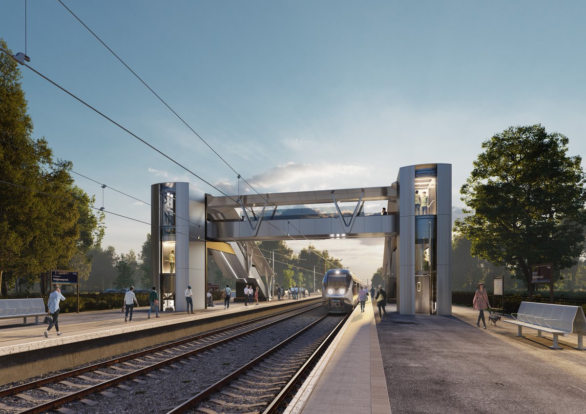 ncedigital's tweet photo. Bridges | Modular footbridge set to revolutionise railway crossing design, developed by a consortium including @networkrail @EXP_Eng, @WalkerConstLLC, @Hawkins_Brown, @NormanFosterFdn and @AtelierTen 

FULL STORY: https://t.co/LLMEGp7eq3 

#Construction #Engineering #NetworkRail https://t.co/Ff7xzshUt2