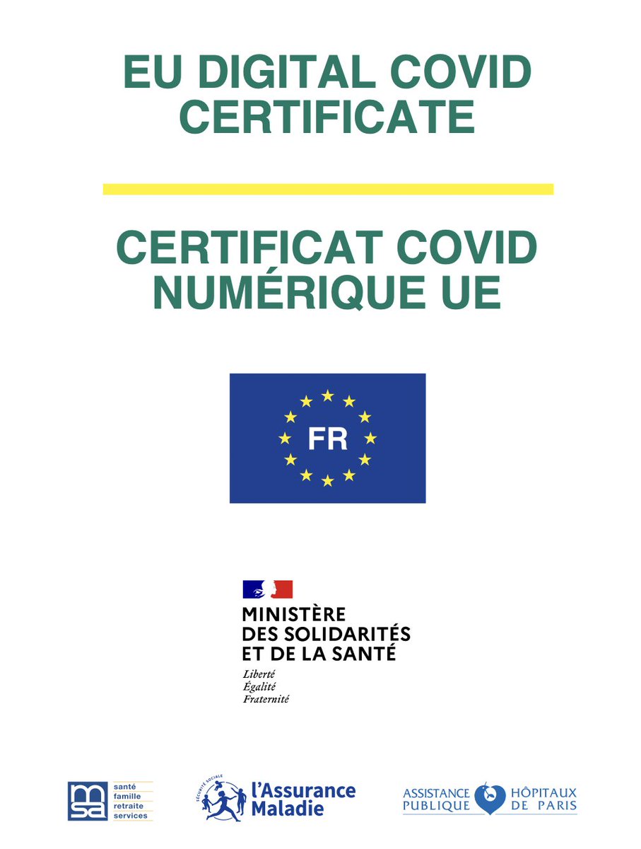 La nouvelle attestation de vaccination contre la #COVID19 au format européen et bilingue est désormais accessible sur attestation-vaccin.ameli.fr !
