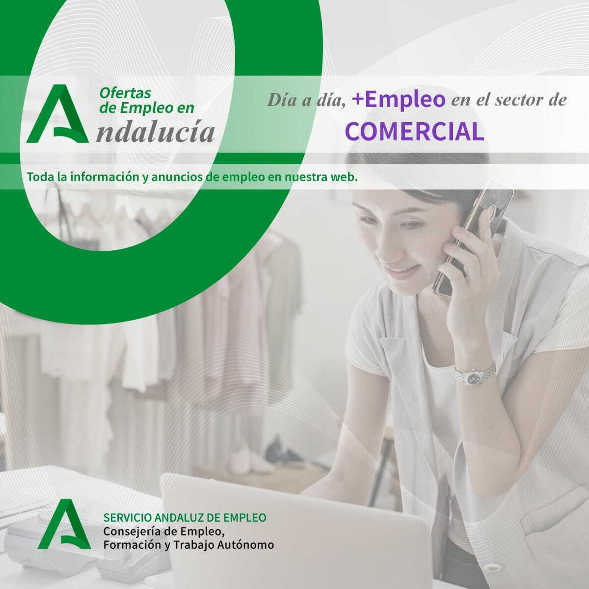 Ofertas de Empleo en Andalucía en el sector COMERCIAL ‍♀️‍♂️. Toda la información en nuestra web lajunta.es/14fcc  #ofertas #empleo #GestionesSAE