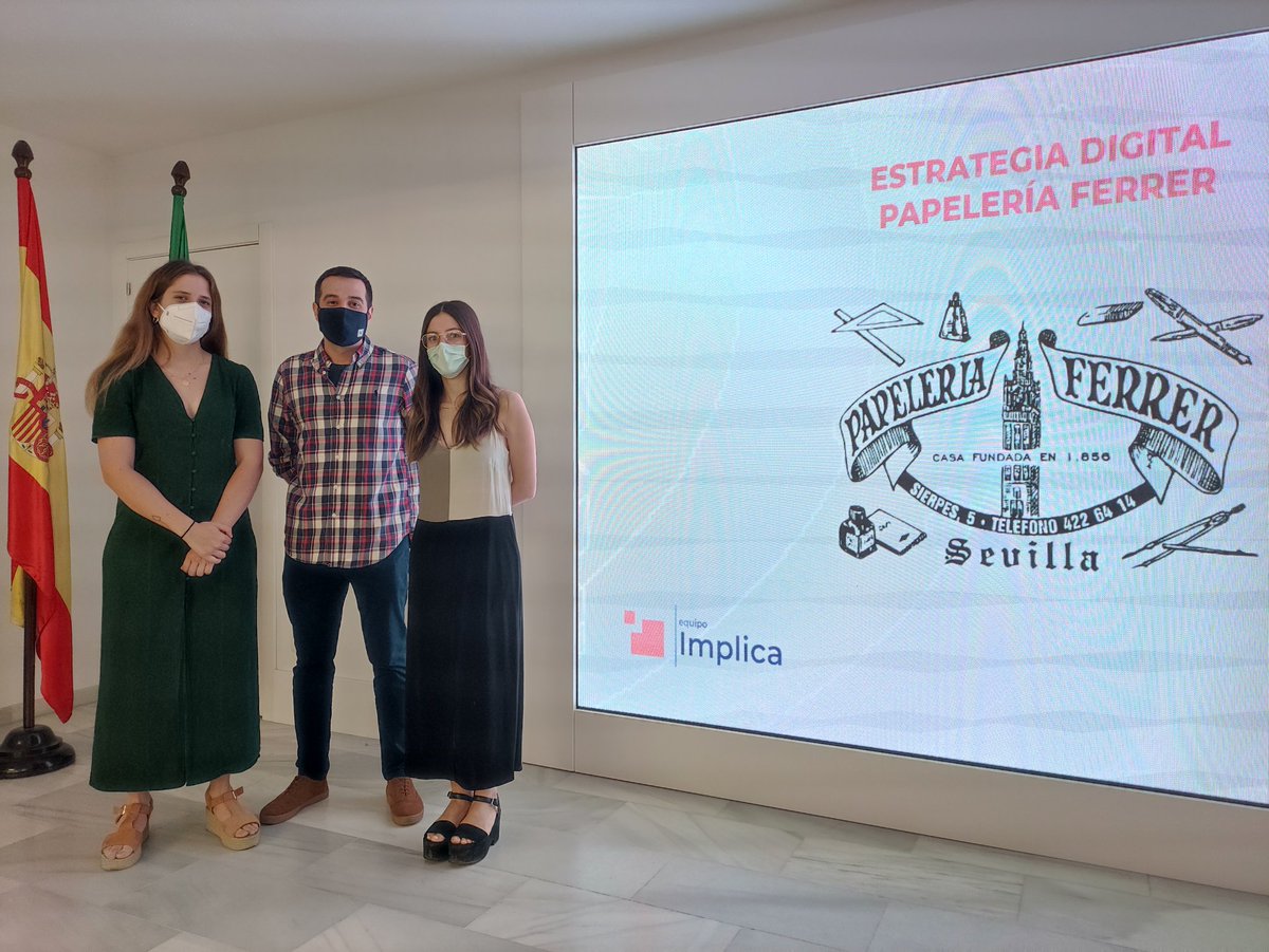 Sandrajiso's tweet image. Comienzan los #TFM del Máster Social Media y Marketing Digital de @ENCamaraSevilla . Grupo #IMPLICA #siguelahistoria @PapeleriaFerrer @elenabarranca @inesventura0 @David_Ales
