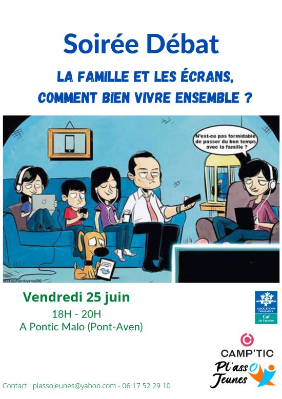 Comprendre, connaitre et accompagner les pratiques numériques des jeunes on en parle ce soir à #pontavent #plassojeunes #famille