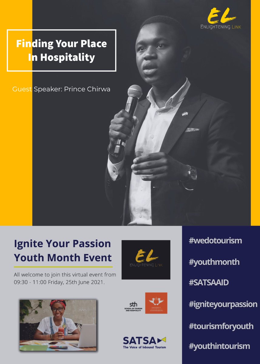Chirwas's tweet photo. Ignite Your Passion - Youth Month Event. #wedotourism #youthmonth #SATSAAID #igniteyourpassion #tourismforyouth #youthintourism https://t.co/uL5EtvdpKc