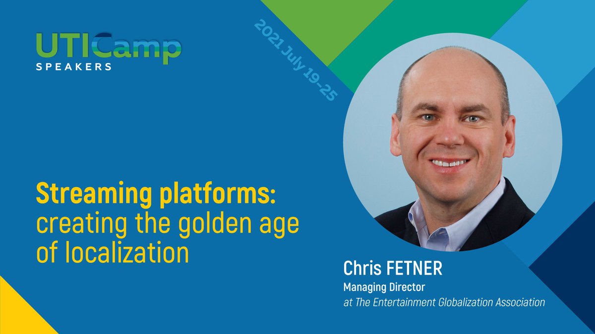 utic_camp's tweet photo. Ready to meet our keynote speaker - Chris Fetner, who helped Netflix roll out its service in 190 countries and 27 languages? 👏👏 Join us to hear his inspiring talk and panel discussion on streaming platforms @STARZ, Plint, @zoodigitalgroup, and @StudioDSE! 🌟🌟🌟 https://t.co/KiYdjhYH6f