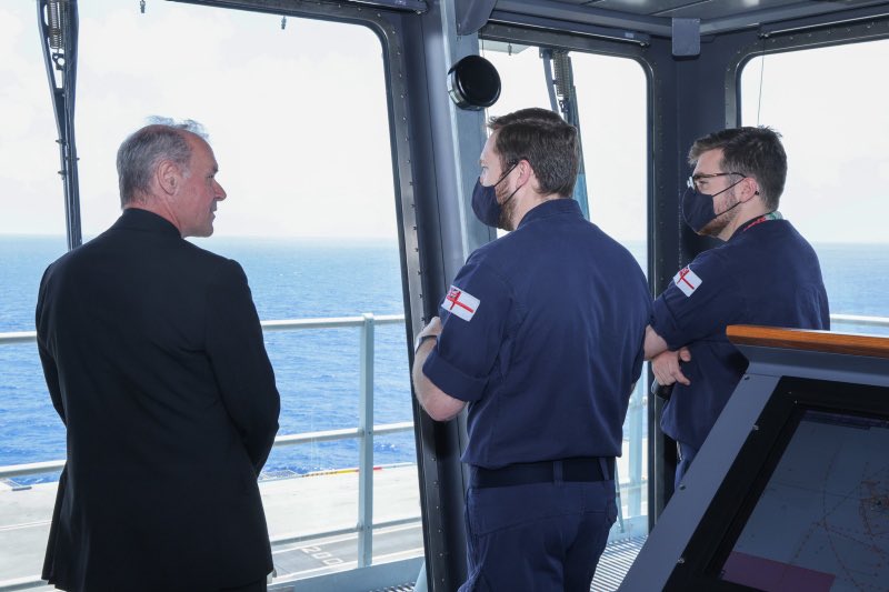 Bishop Paul, the Catholic Bishop to the Forces, says Mass in the Chapel onboard HMS QUEEN ELIZABETH. @JustinWelby @CardinalNichols @AdmTonyRadakin @ArmyChaplaincy @RoyalNavy @CatholicHerald @RAFChaplains