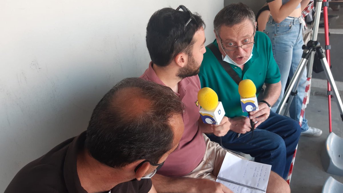 El periodista <a href="/QuiquePValero/">Quique Pérez-Valero</a>, junto a <a href="/TitinSantaf/">titin santafe</a>, @joselarrazabal5  y Manuel Sierra, retransmitieron el martes el CD Buñol - UD La Vall de Uxó (1-0) desde el Beltrán Báguena.