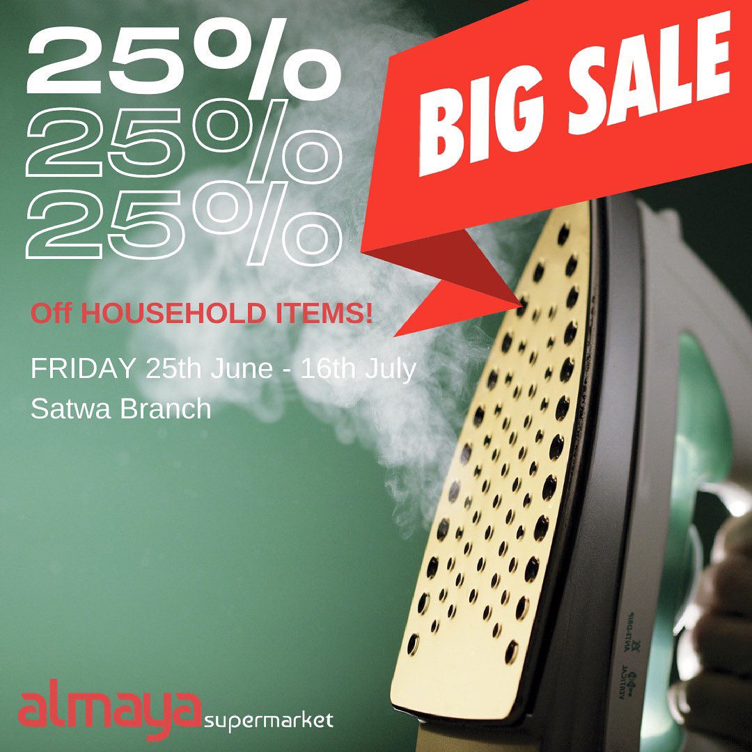 💥 Starting TODAY💥

Get 25% off with these killer offers!

📲 Home delivery available on <a href="/nownowapp/">なうなう！</a> @instashop_app &amp; <a href="/amazonae/">Amazon.ae</a> ⁠
⁠
Open 24/7, 7 days a week, Don’t forget to checkout our 'Wonderful Wednesday Weekly Promos' in-store!⁠
⁠
#almayasupermarkets #shopnow #flashsale