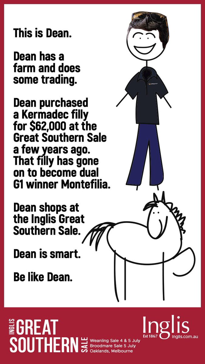 inglis_sales's tweet photo. #BeLikeDean #InglisGreatSouthern https://t.co/1Rki7jpZMH