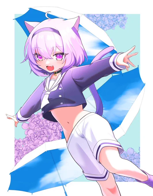 梅雨をおかゆんと乗り切ろう☔️☔
 #絵かゆ 