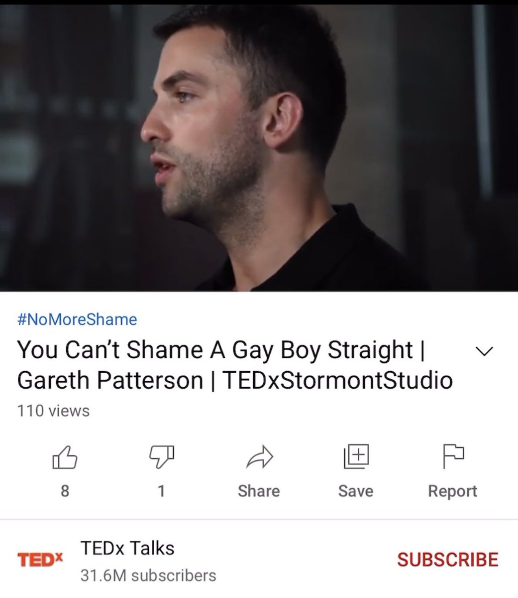 🚨 “You Can’t Shame a Gay Boy Straight” 🚨

My 1st TEDTalk! Thank you to the fab @evagrosman and the amazing team @TEDxStormont for their support.

#nomoreshame 🏳️‍🌈

👇🏼

m.youtube.com/watch?v=EZy97y…

@rcgp_ni @BanCTorg @BreneBrown @JayneOzanne @mandy_mcauley @PaulBrandITV