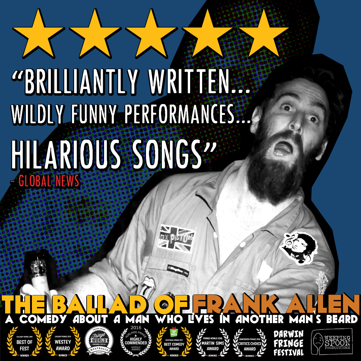 We're coming to party <a href="/DarwinFringe/">Darwin Fringe Festival</a>! Let's get beardy! #TheBalladOfFrankAllen #DarwinFringe
