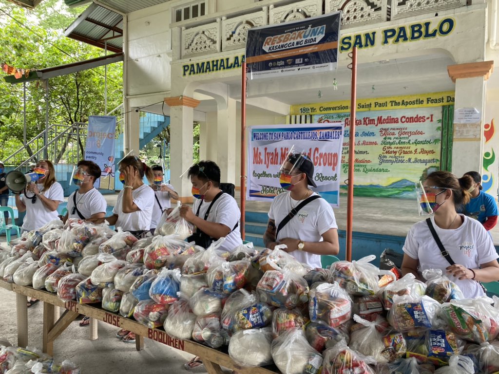 mykapalaran's tweet image. Mahigit sa 400 nating kababayang nawalan ng hanap-buhay dahil sa pandemya dito sa Brgy. San Pablo, Castillejos, Zambales ang ating nahandugan ng tulong mula mismo sa inyo! 

Maraming, Maraming Salamat po mula sa
#TeamProjectGr8 ❤️